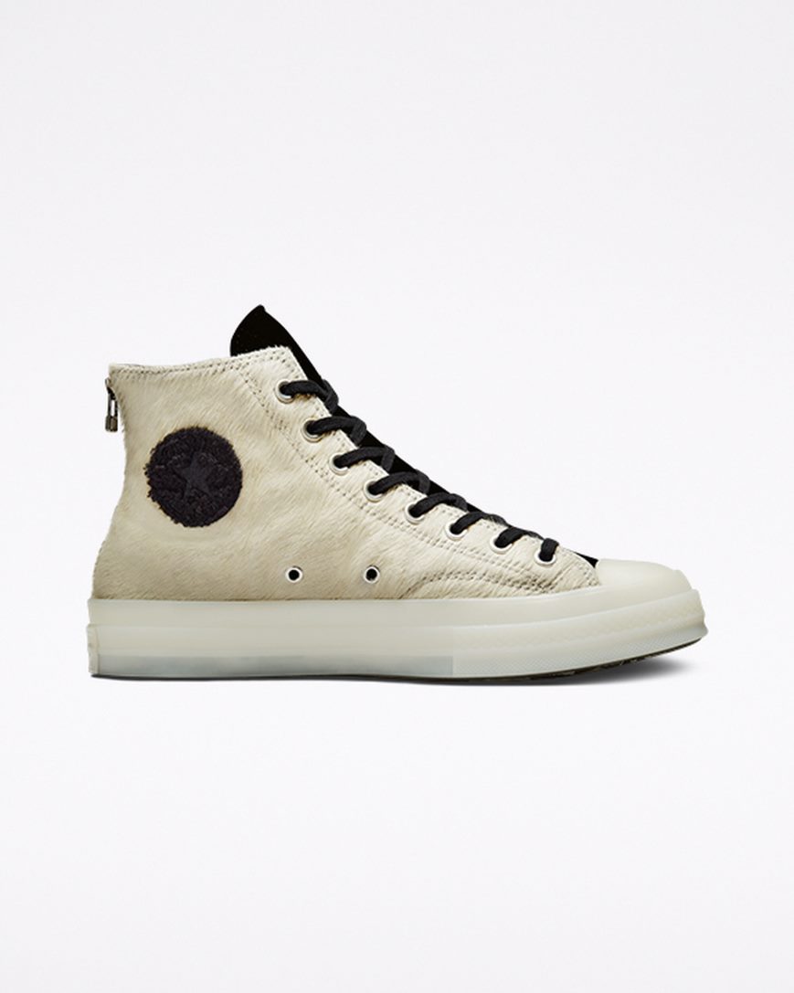 Dámské Boty Vysoké Converse x CLOT Chuck 70 Bílé Černé Bílé | CZ HQLD89